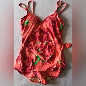 Rose Marie Reid floral swimsuit size 14